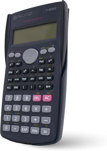 Calculadora científica, Calculadora Digital científica para Ingeniería, Escuela y Universidad, Pantalla 2 líneas, Compatible para Escuelas y Negocios - Ofituria (F-82MS)